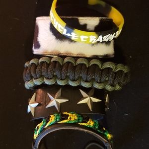 Set of 5 Unisex Bracelets Retro Vintage and modern